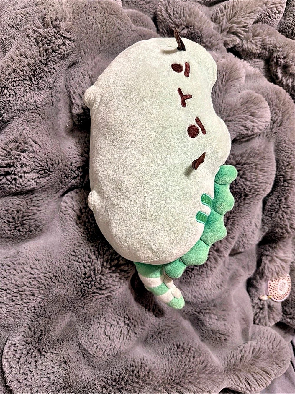 Gund Pusheen the Cat Pusheenosaurus Dinosaur Plush Green & White